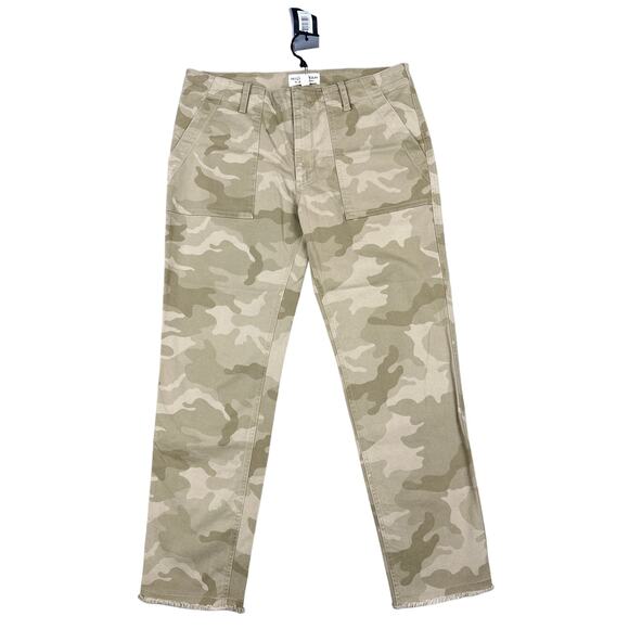 Nili Lotan - Jenna Cropped Pants in Khaki Camo - Picture 1 of 5
